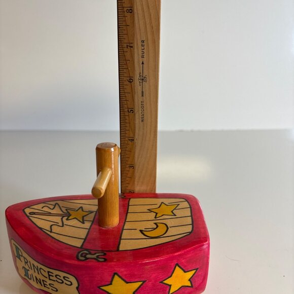 Worlds Greatest Bath Boats PRINCESS LINES 2012 Handmade Wooden Toy Dana McDill - Picture 8 of 8